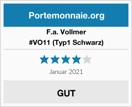 F.a. Vollmer #VO11 (Typ1 Schwarz) Test