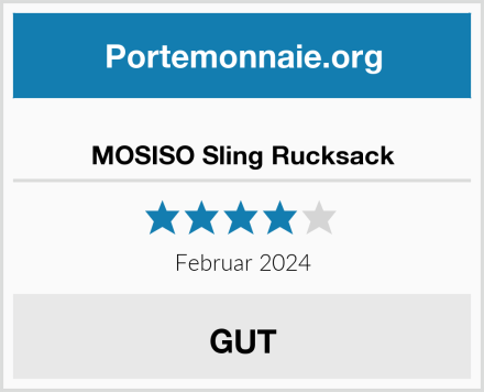  MOSISO Sling Rucksack Test