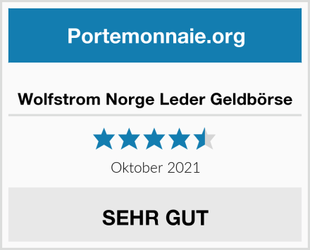  Wolfstrom Norge Leder Geldbörse Test