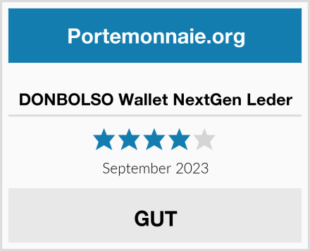  DONBOLSO Wallet NextGen Leder Test