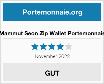  Mammut Seon Zip Wallet Portemonnaie Test