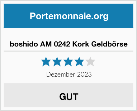  boshido AM 0242 Kork Geldbörse Test